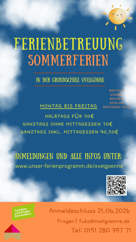 Ovelgönne – Ferienbetreuung Sommerferien – jetzt anmelden