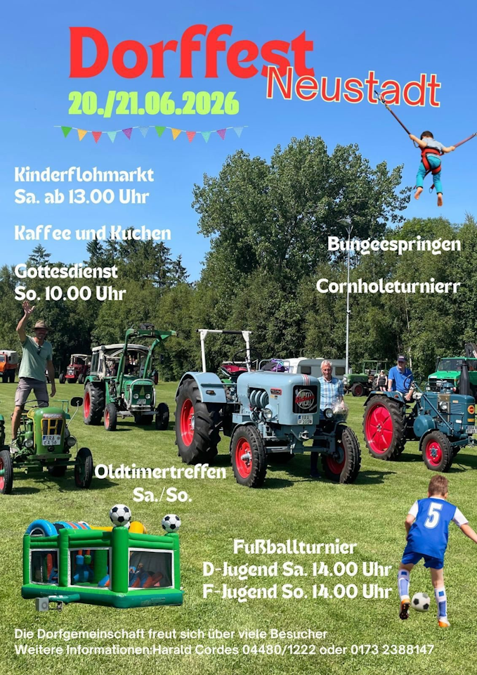 Ovelgönne – Dorffest in Neustadt am 20. und 21. Juni 2026