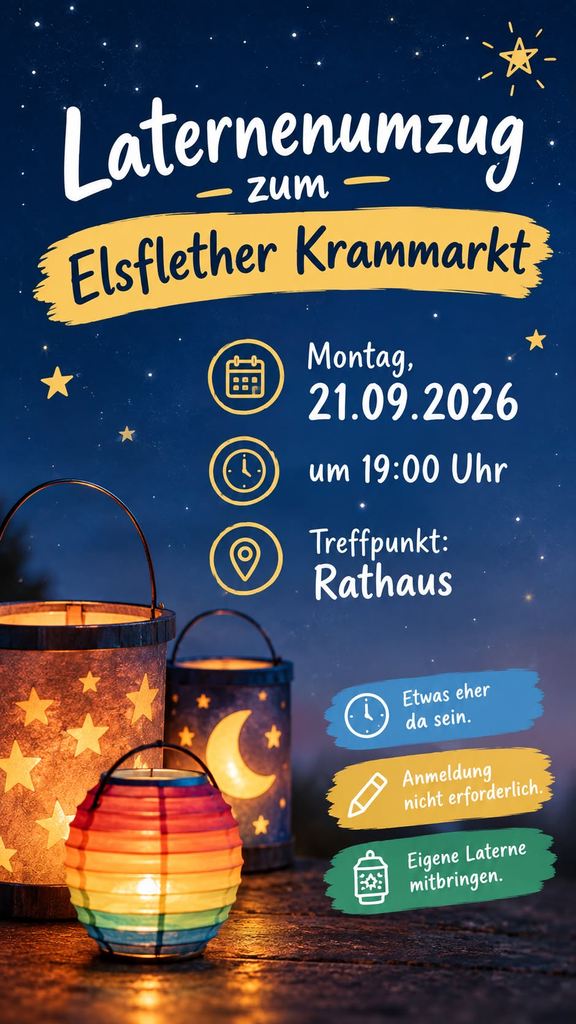 Elsfleth – Laternenumzug am 21. September 2026